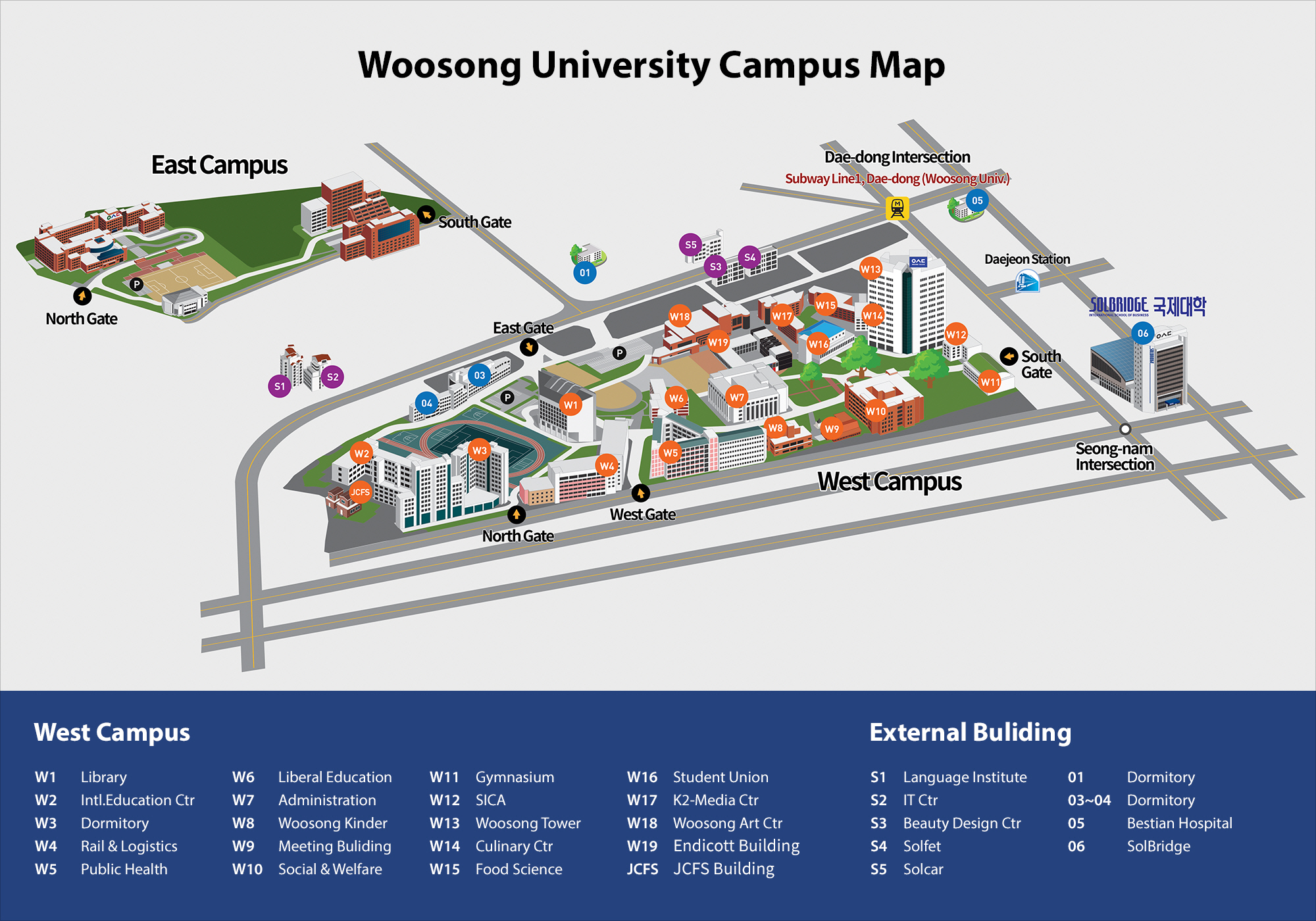 Endicott College Campus Map Jw Kim College Of Future Studies : Campus Map